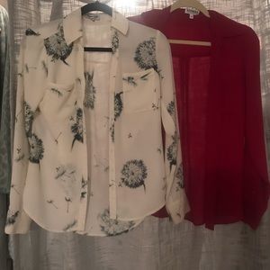 2 Express Blouses XSMALL